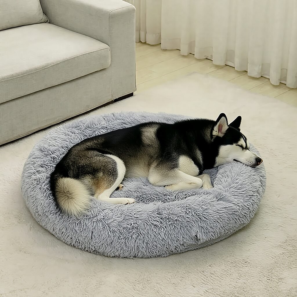 Cama para perro durmiendo